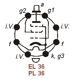 Sockelbelegung EL 36, PL 36